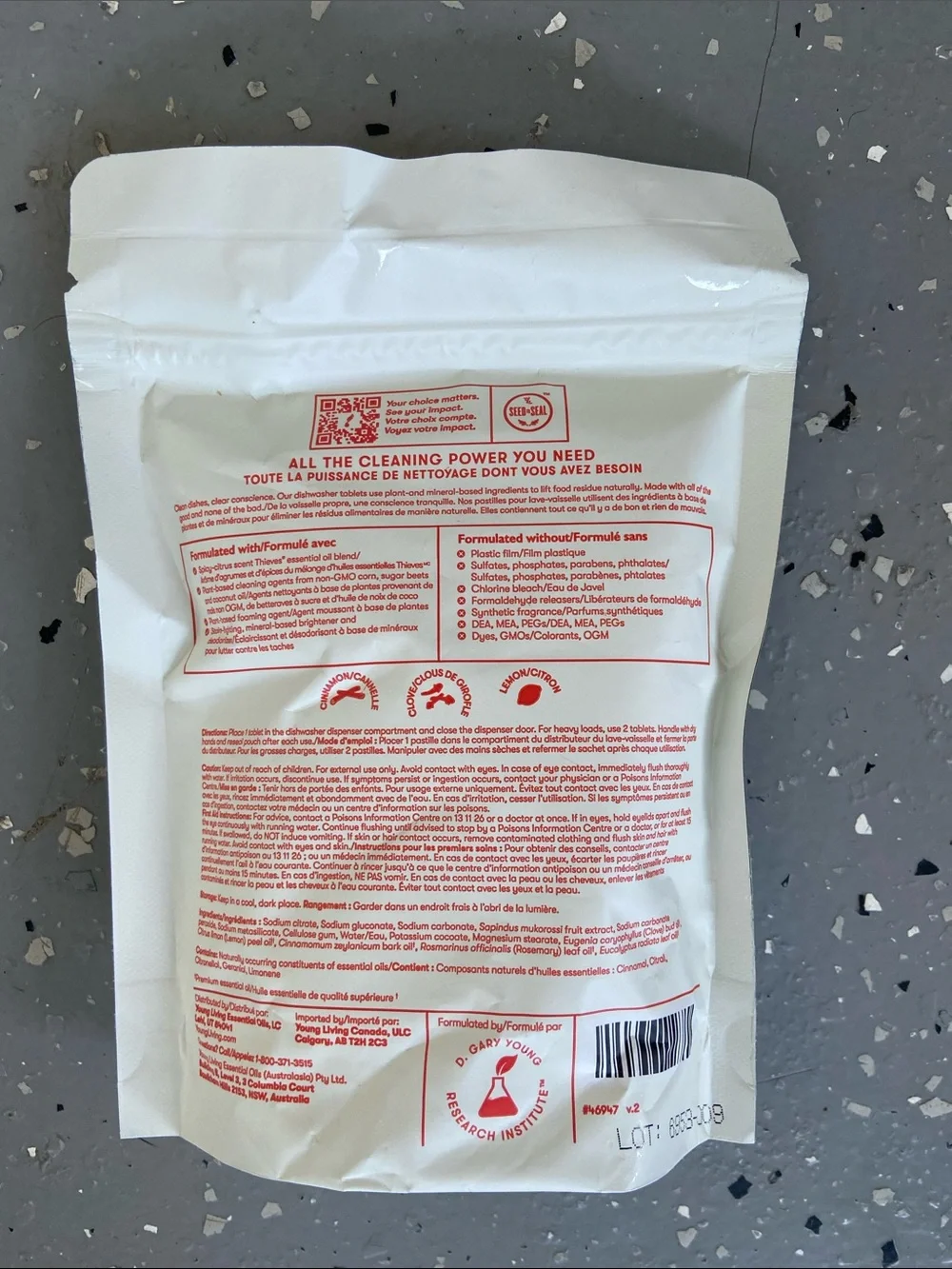 Young Living Thieves Dishwasher Tablets